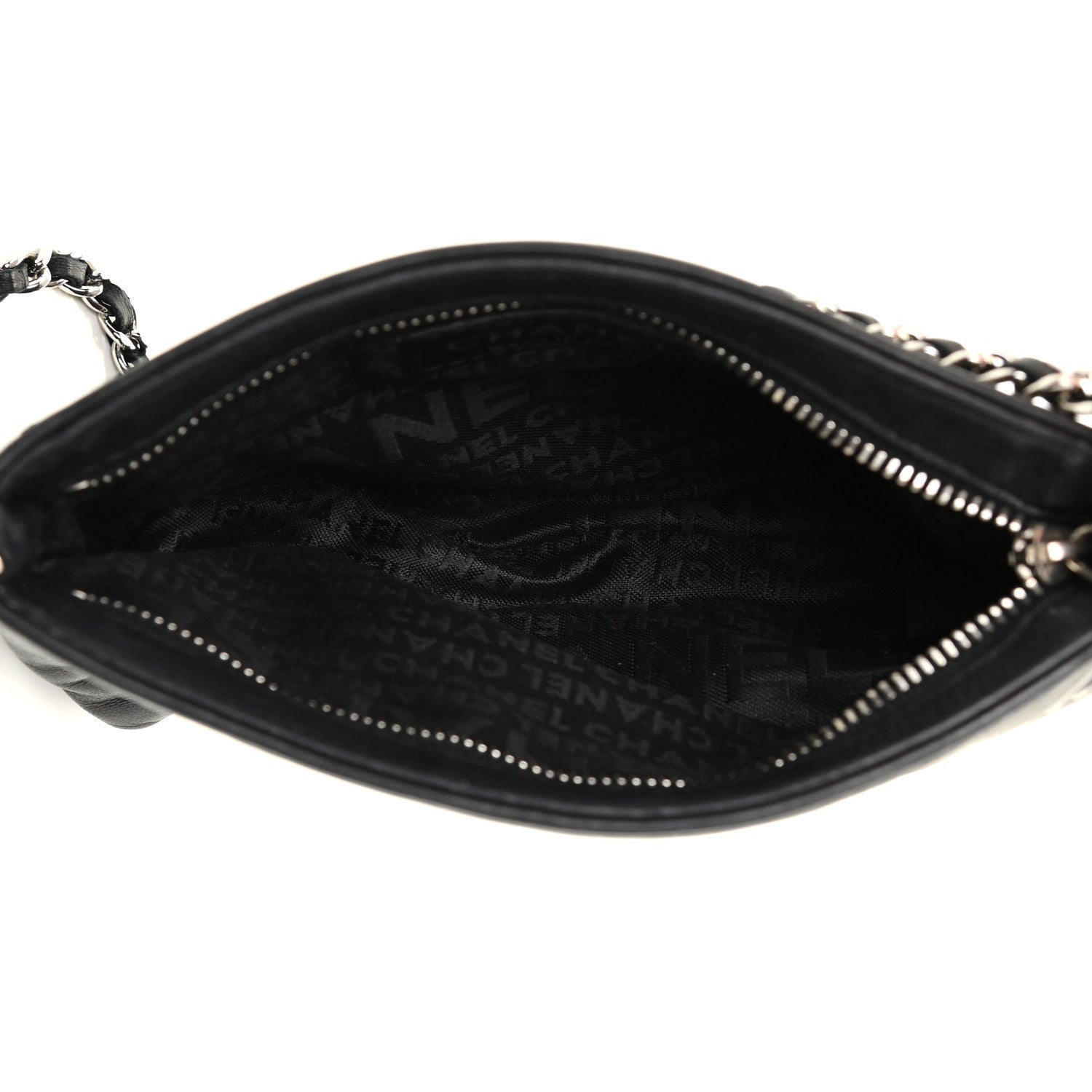 Chanel Lambskin Lax Pochette Black 4 of 13