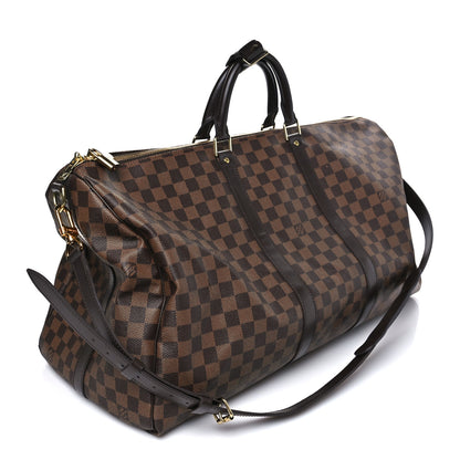 Louis Vuitton Damier Ebene Keepall Bandouliere 55 2 of 10