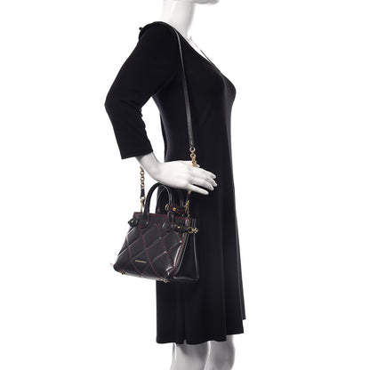 Burberry Lambskin Quilted Baby Banner Tote Black 2 of 10