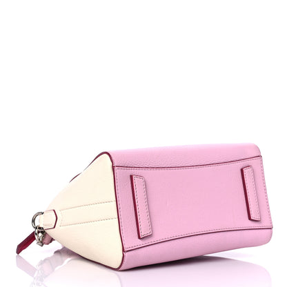 Givenchy Sugar Goatskin Mini Tri-Color Antigona Bright Pink White Fuchsia 3 of 16
