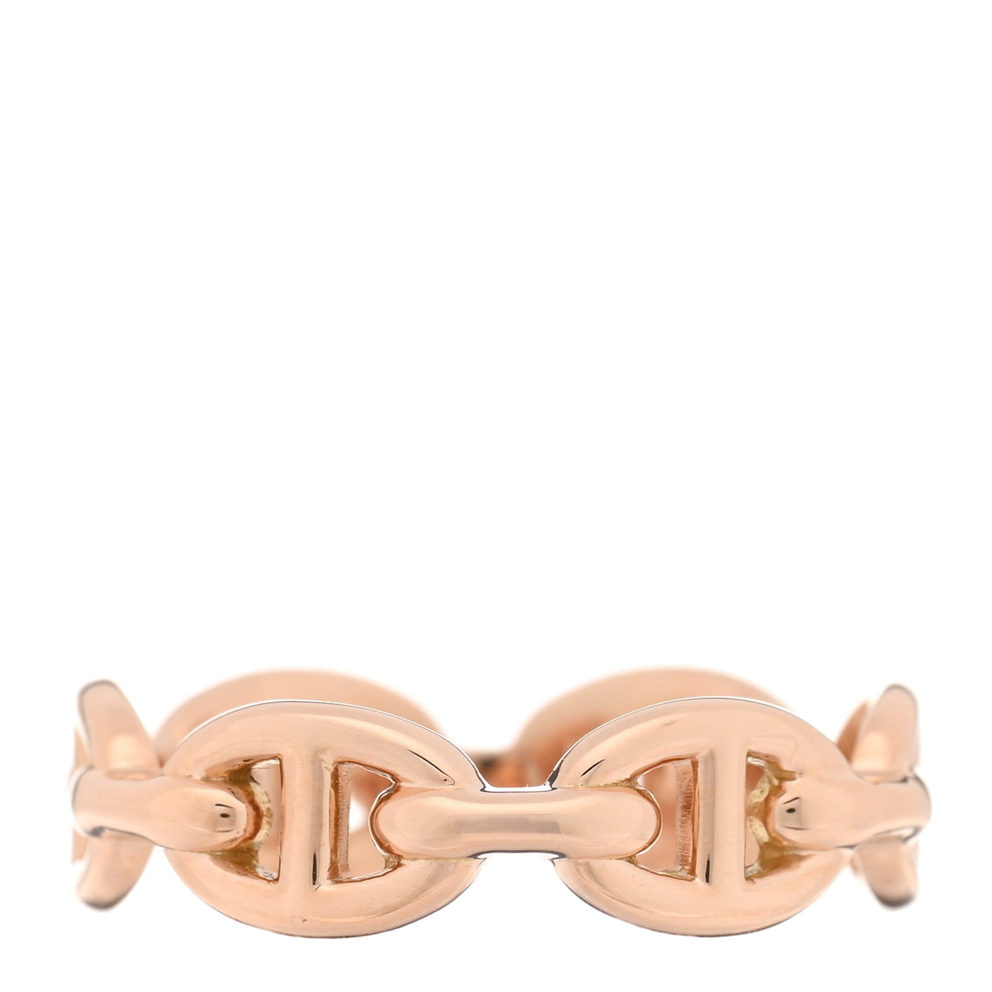 18K Rose Gold PM Chaine d'Ancre Enchainee Ring 55 7.25
