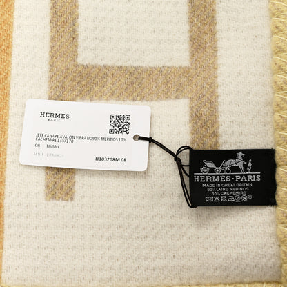 Hermes Cashmere Avalon Vibration Blanket Tisane 3 of 3