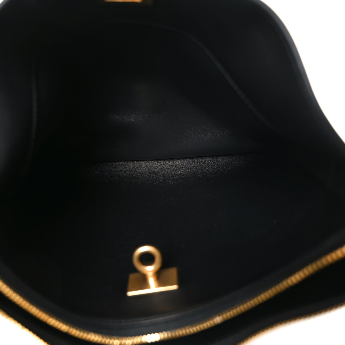 Natural Smooth Calfskin Small Rodeo Hobo Black
