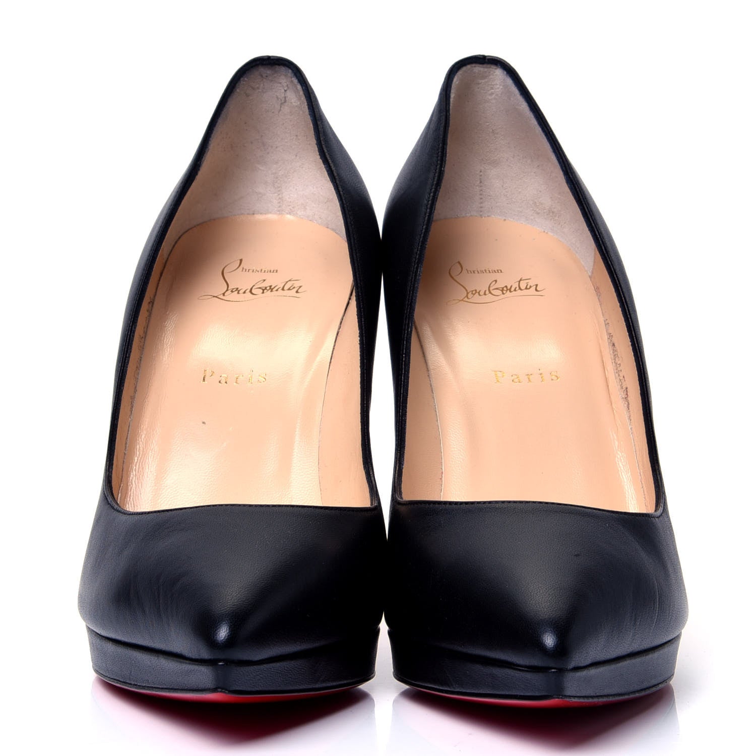 Christian Louboutin Shiny Nappa Pigalle Plato 100 Pumps 42 Black 2 of 11