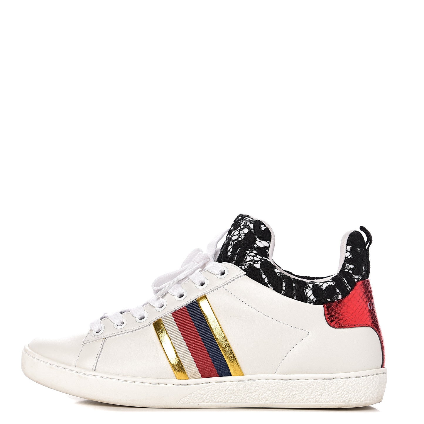 Calfskin Lace Ayers Sylvie Web New Womens Ace High Top Sneakers 35.5 White