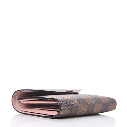 Louis Vuitton Damier Ebene Victorine Wallet Rose Ballerine 4 of 8