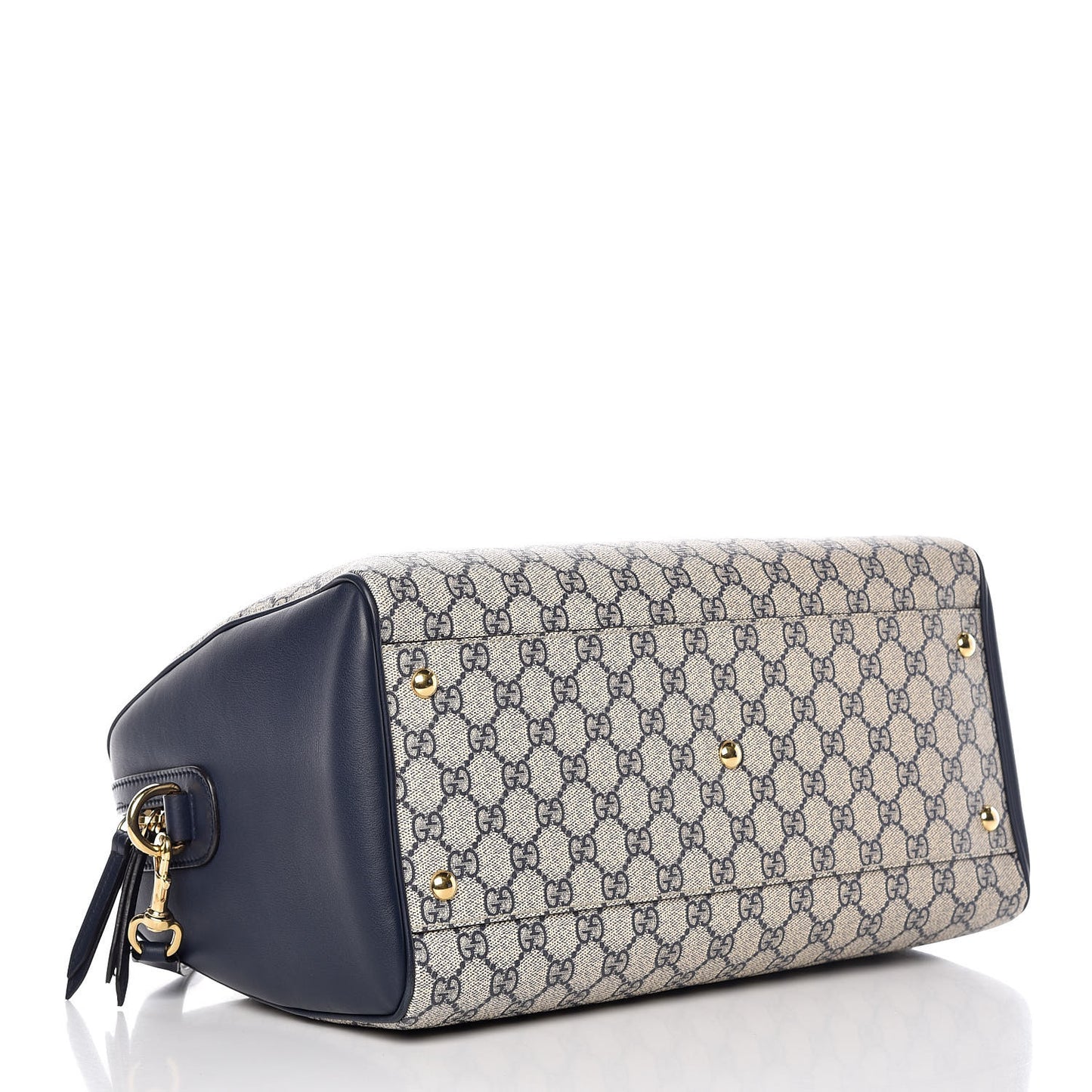 GG Supreme Monogram Medium Boston Beige Blue