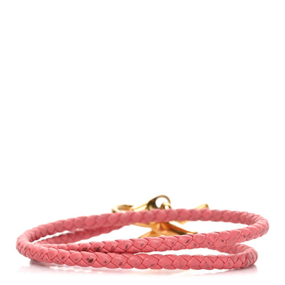 Hermes Swift Glenan Double Tour Bracelet T2 Rose Ete 3 of 5