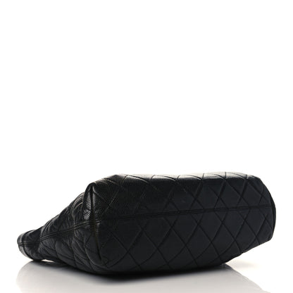 Chanel Caviar Quilted CC Shopping Tote Black 4 of 8