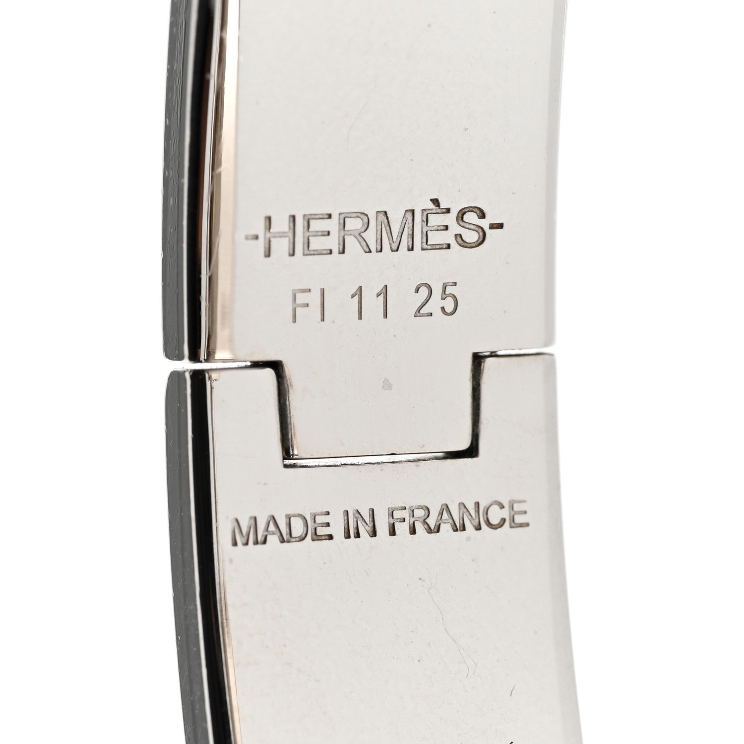 Hermes Enamel Narrow Clic Clac H Bracelet PM White 4 of 5