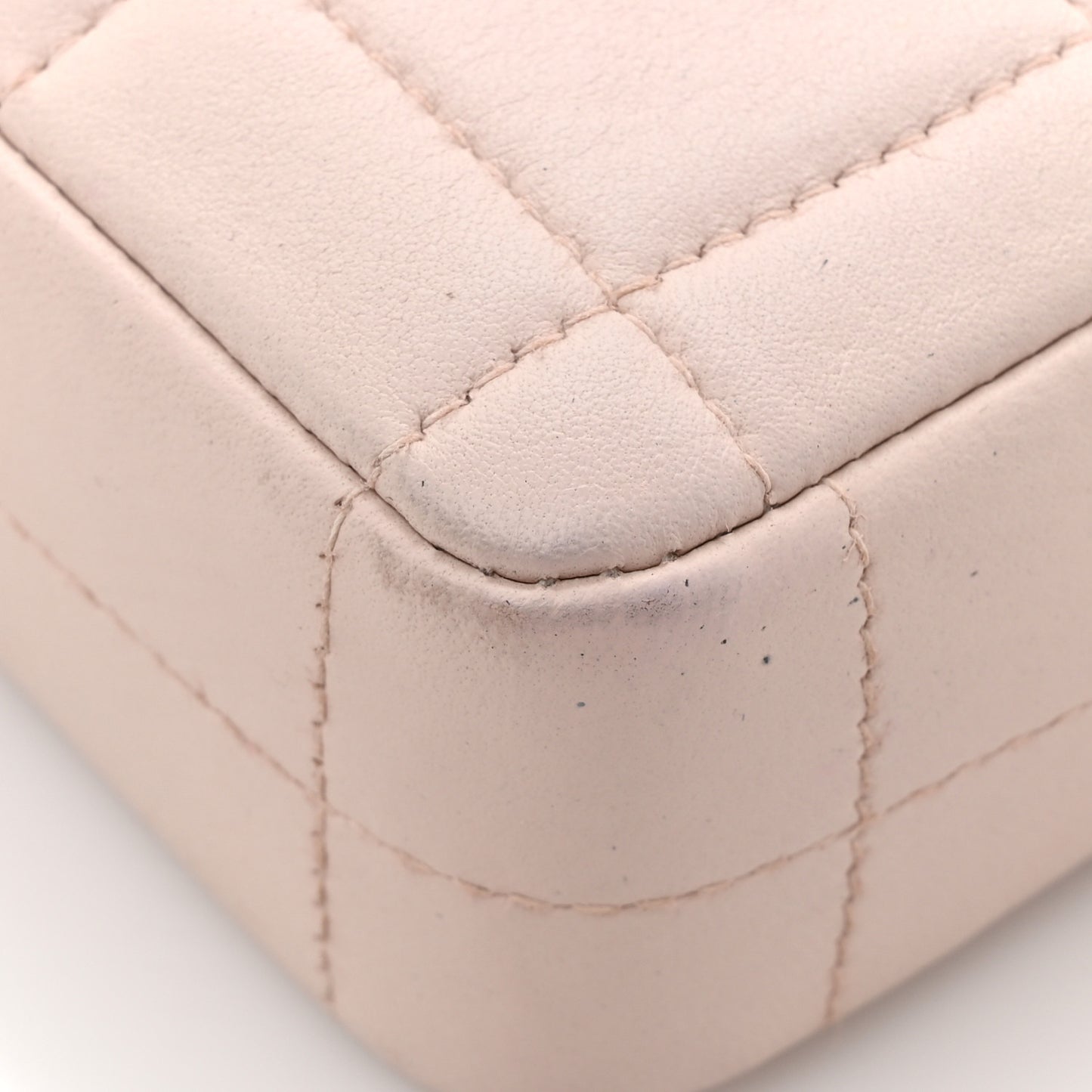Lambskin East West Chocolate Bar Flap Pink