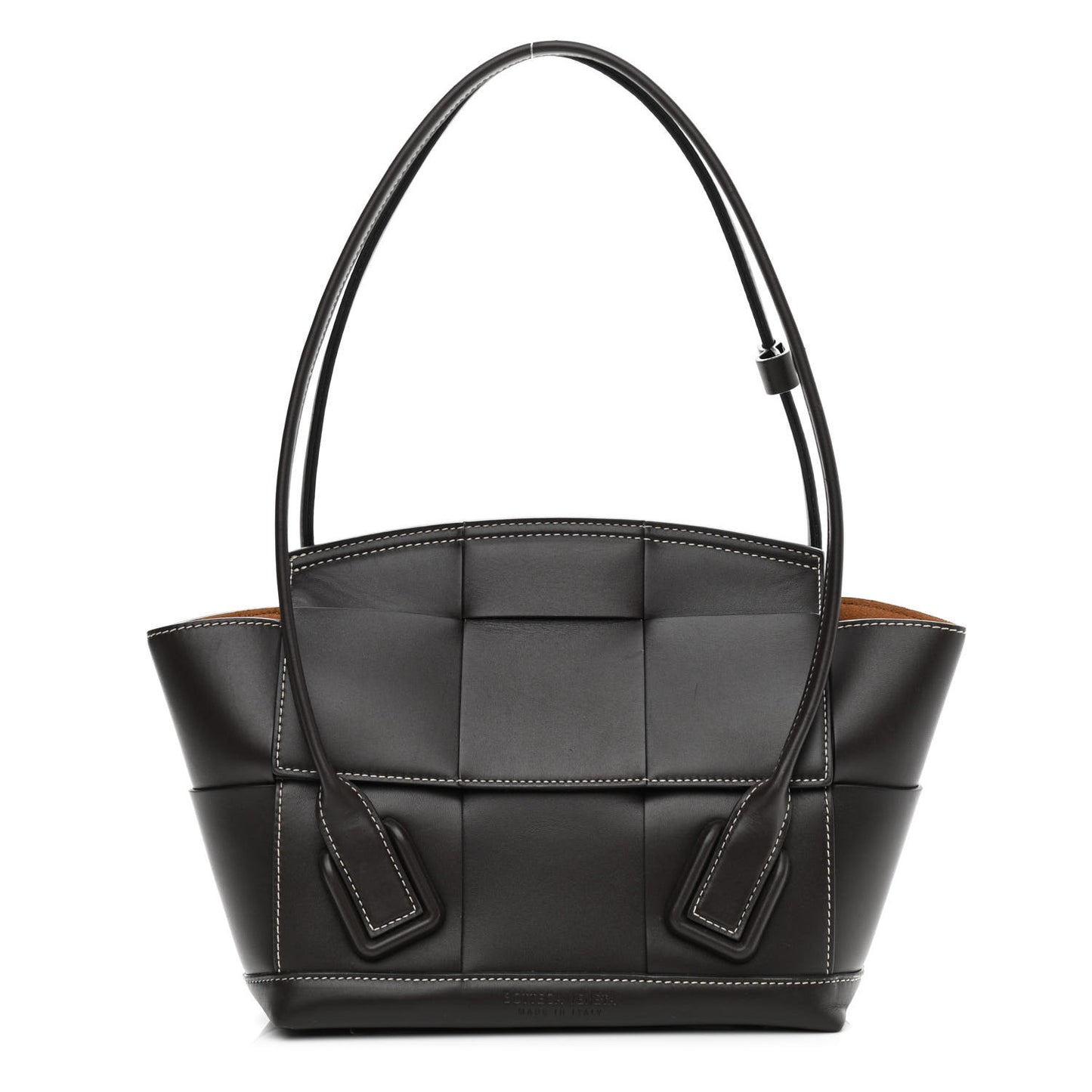 French Calfskin Maxi Intrecciato Small Arco Fondant