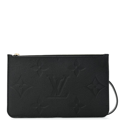 Louis Vuitton Empreinte Monogram Giant Neverfull MM Pochette Black 1 of 8