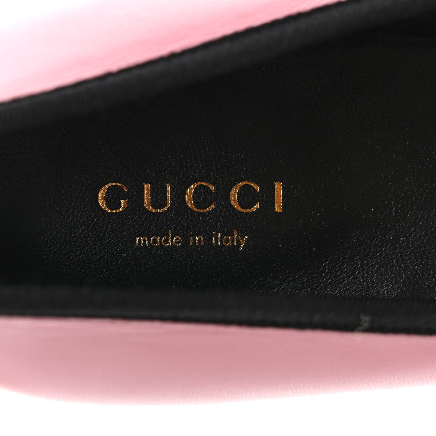 Gucci Malaga Kid Jarret Ballet Flats 39.5 Pink Black 7 of 9