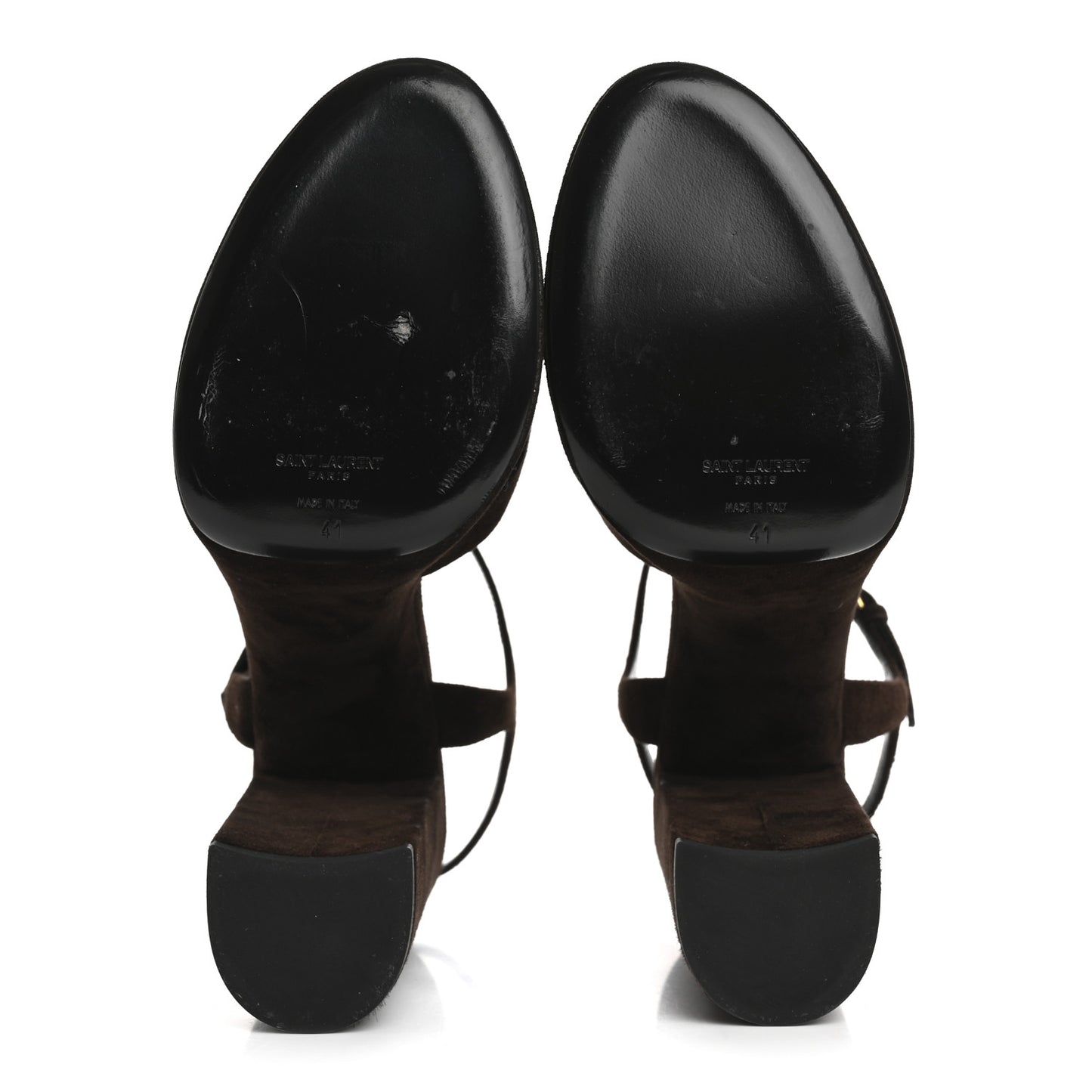 Suede Cachemire Bianca 85 Platform Sandals 41 Coffee