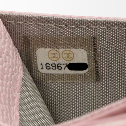 Chanel Caviar Timeless CC Card Holder Pink 8 of 8