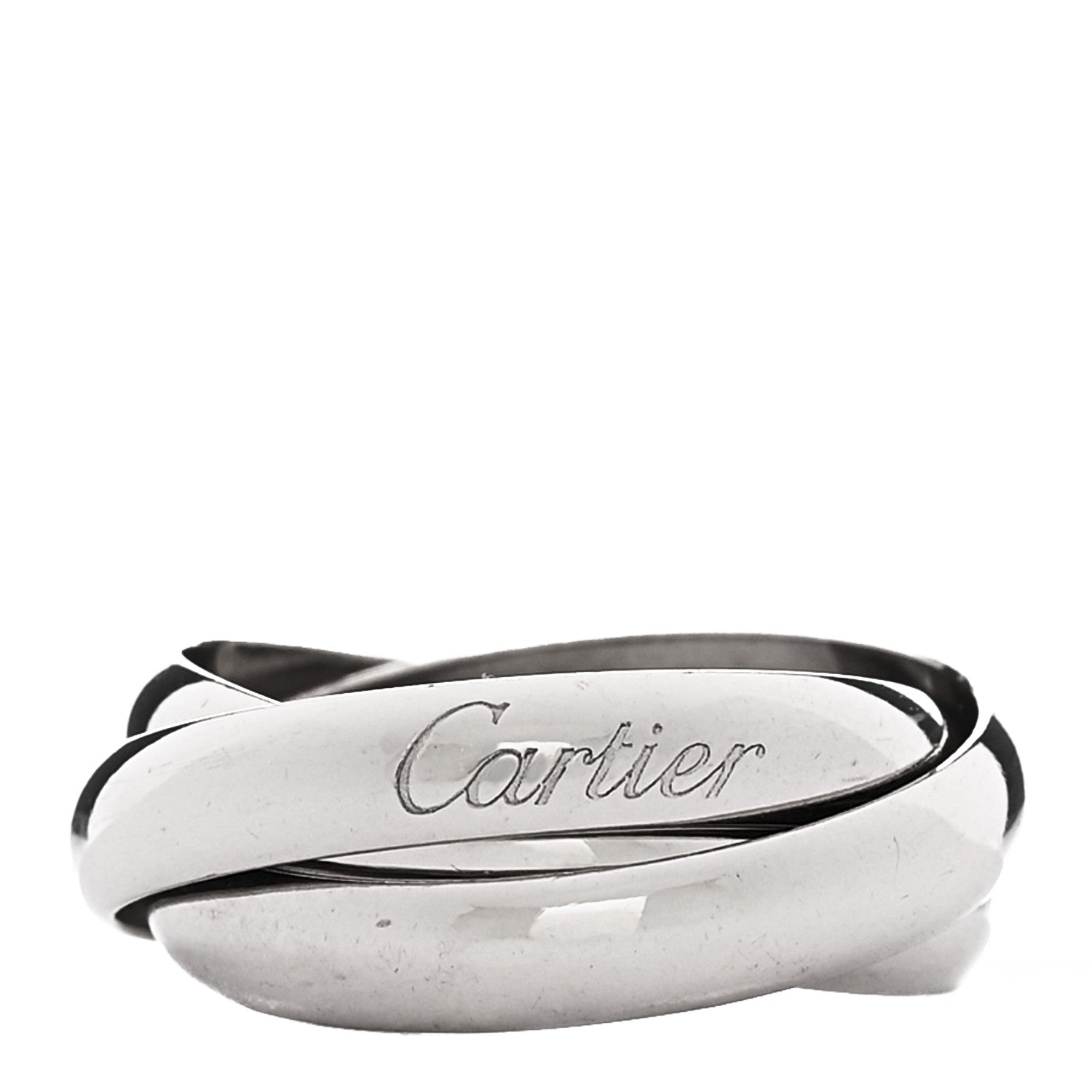 Cartier 18K White Gold Classic Trinity Ring 52 6 1 of 4