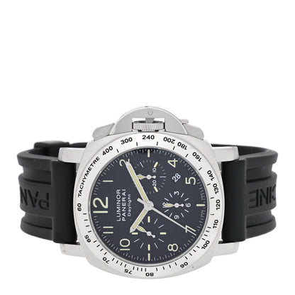 Panerai Stainless Steel Rubber 44mm Luminor Daylight Chronograph Automatic Watch Black PAM00250 2 of 5