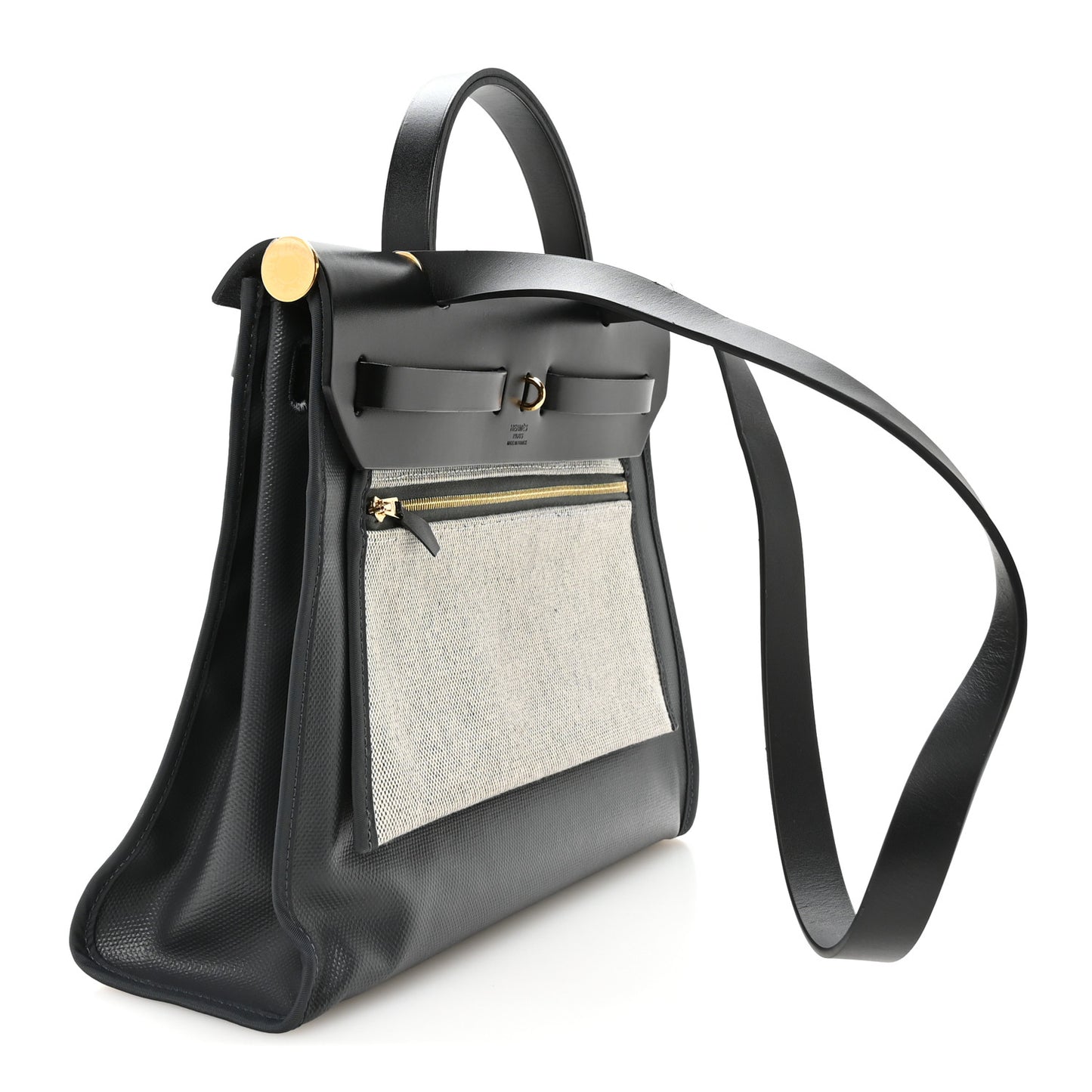 Toile H Berline Vache Hunter Herbag Zip PM 31 Ardoise Black Ecru