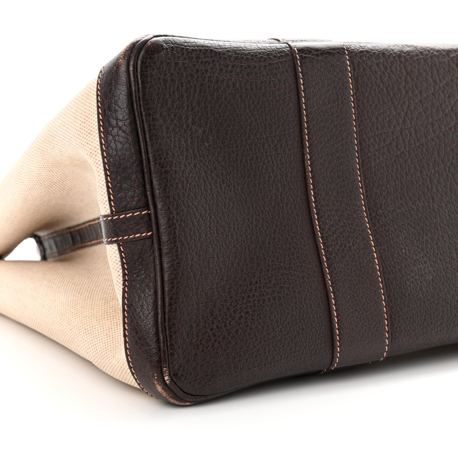 Hermes Toile Buffle Gala Garden Party Tote 36 MM Marron Fonce 8 of 21