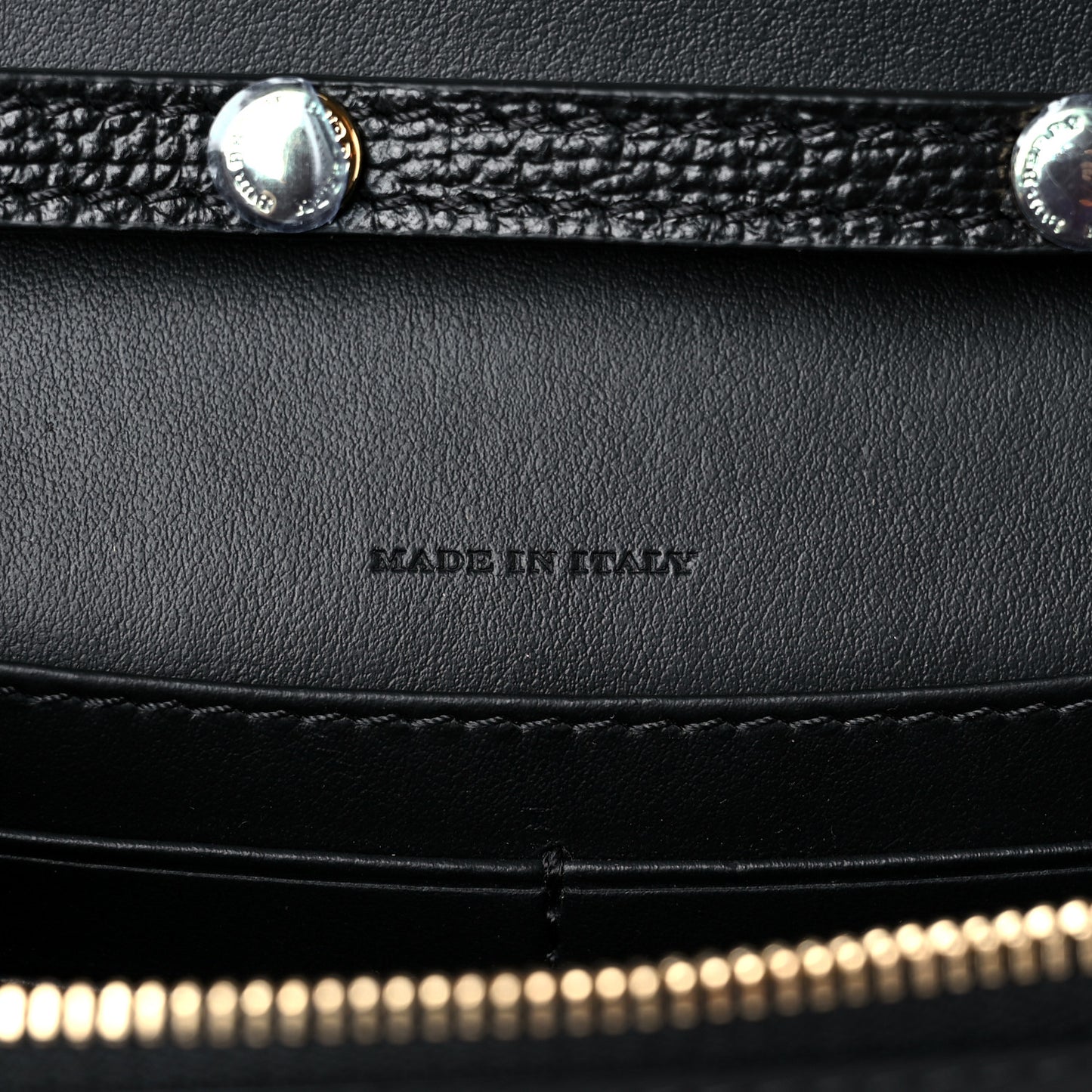 Grained Calfskin House Check Tartan Mix Hampshire Wallet On Chain Black
