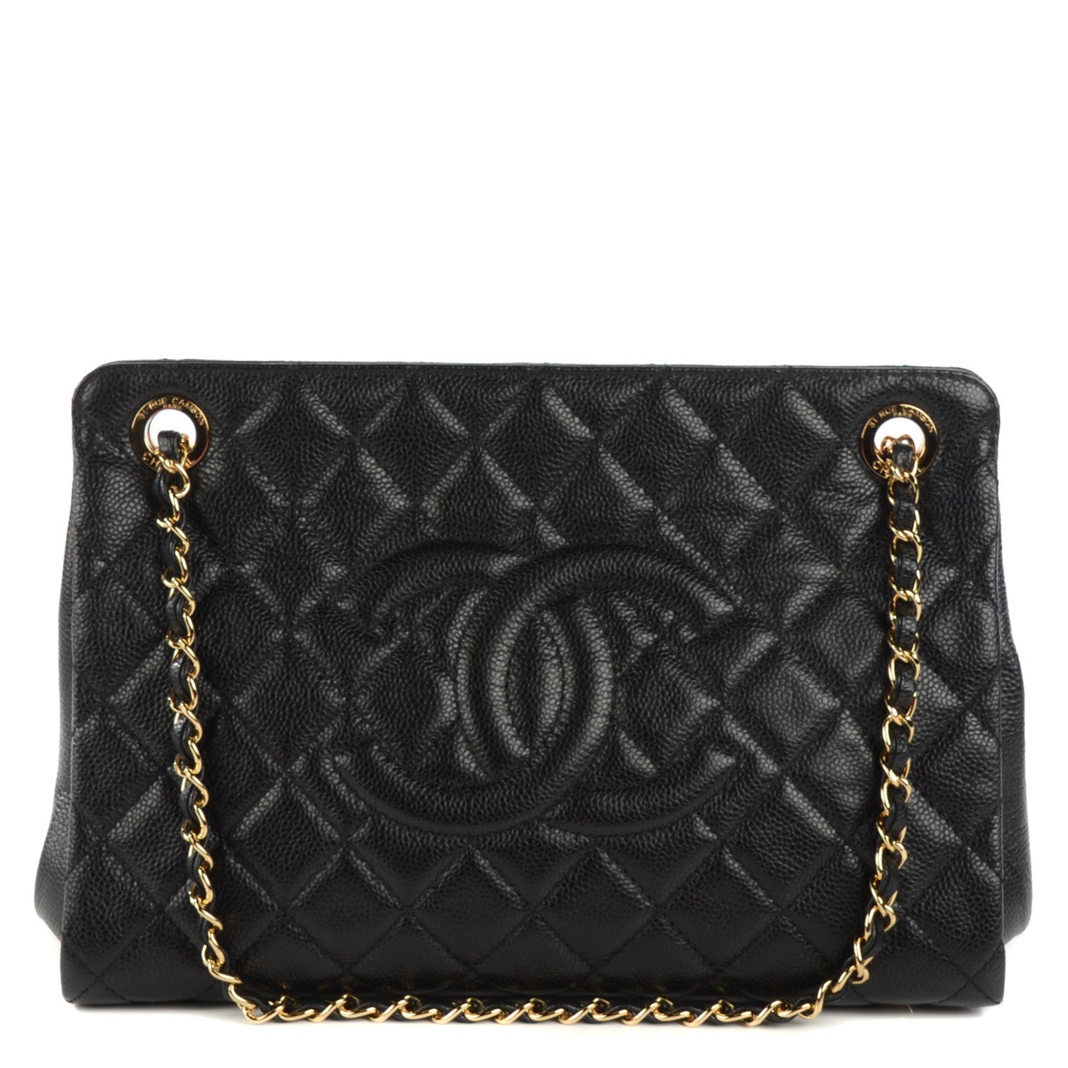Chanel Caviar Quilted Timeless CC Tote Black 1 of 7