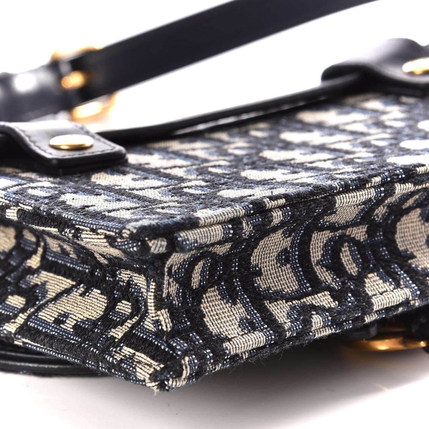 Oblique Saddle Belt Bag Blue