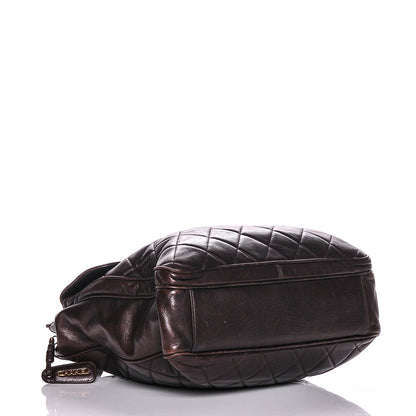 Chanel Lambskin Quilted Shoulder Bag Brown 4 of 7