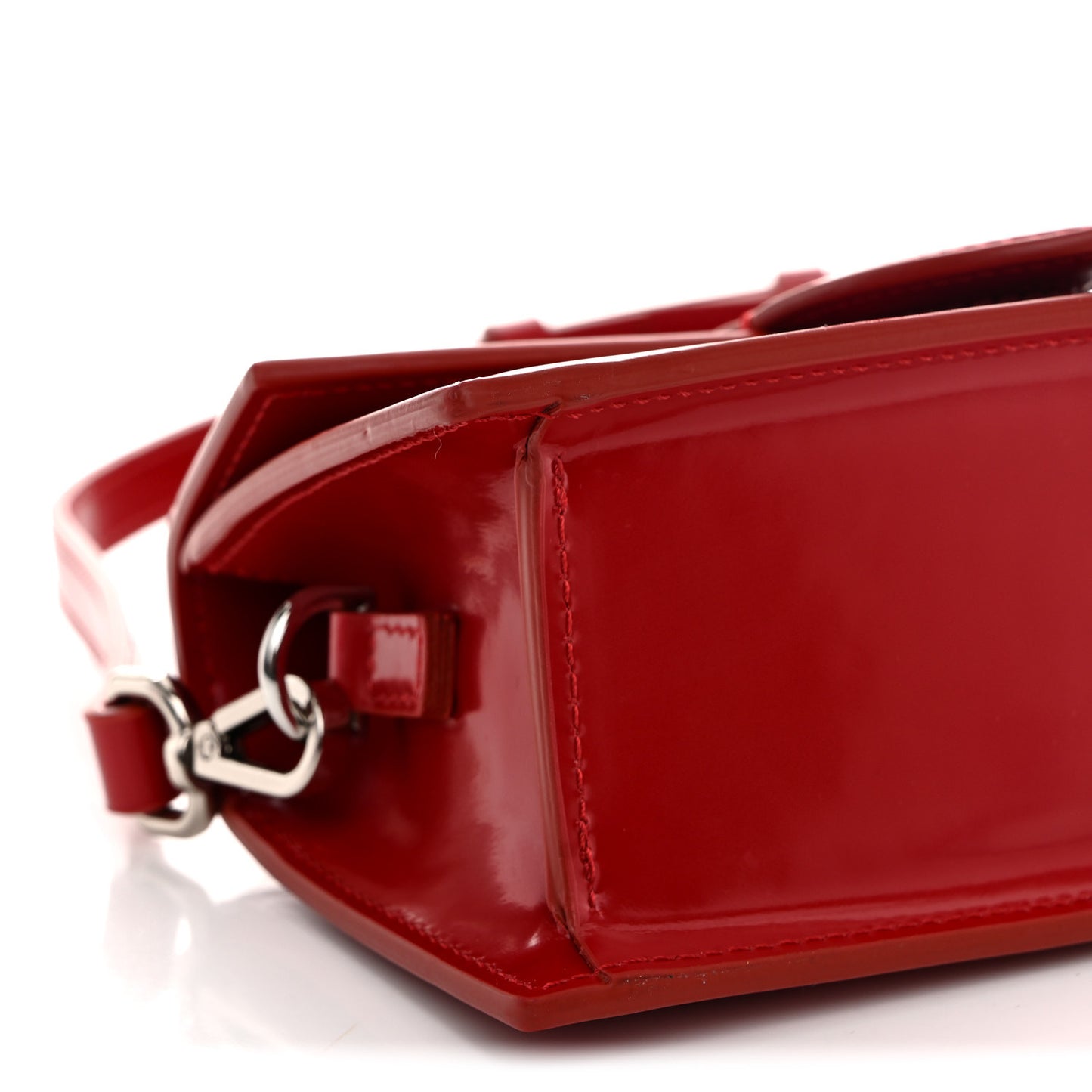 Glazed Calfskin Le Bambino Red