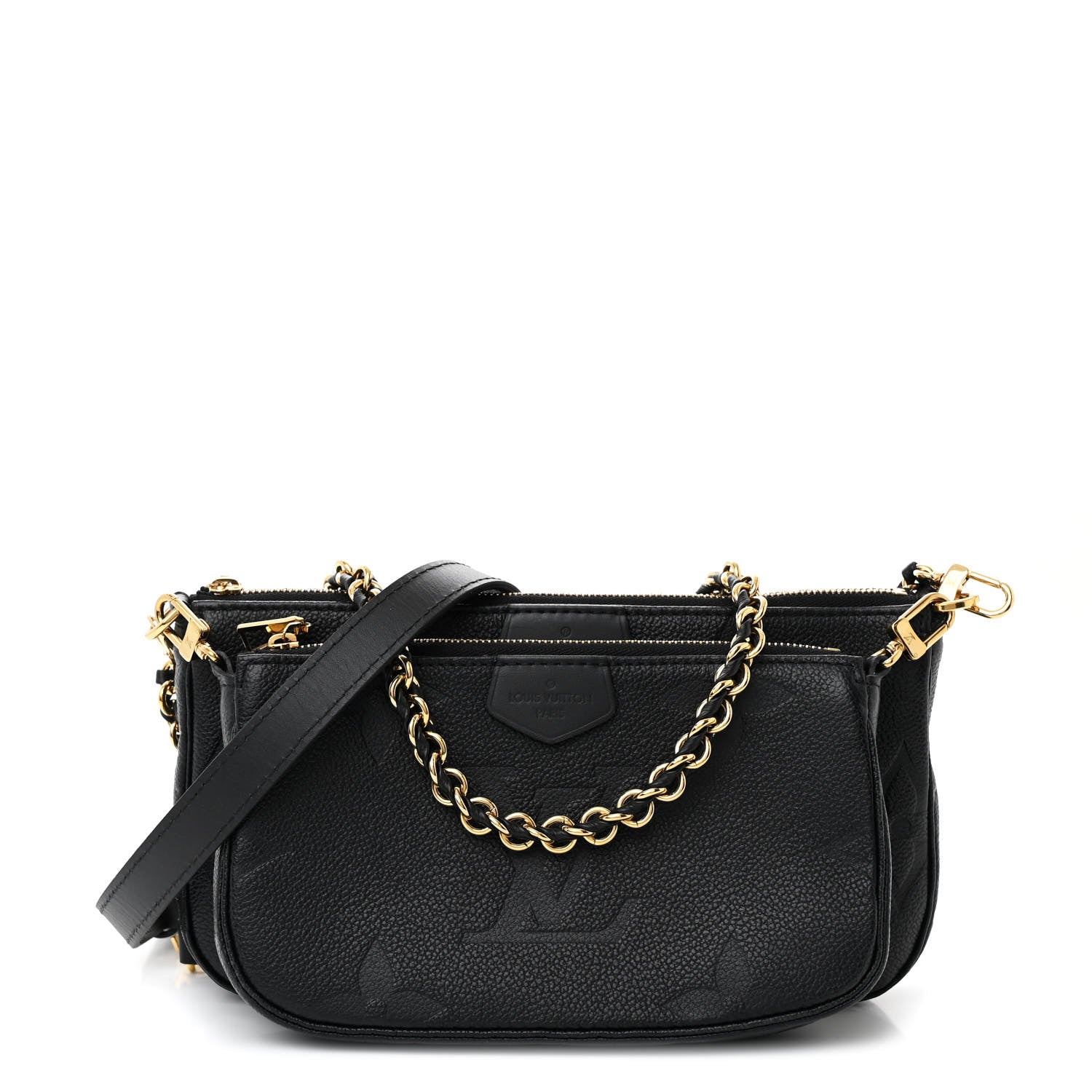 Louis Vuitton Empreinte Monogram Giant Multi Pochette Accessories Black 1 of 10