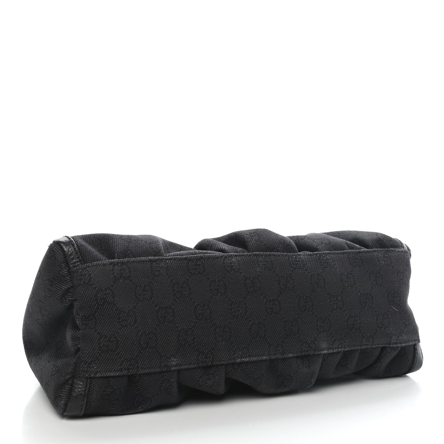 Gucci Monogram Medium D Gold Ring Hobo Black 4 of 10