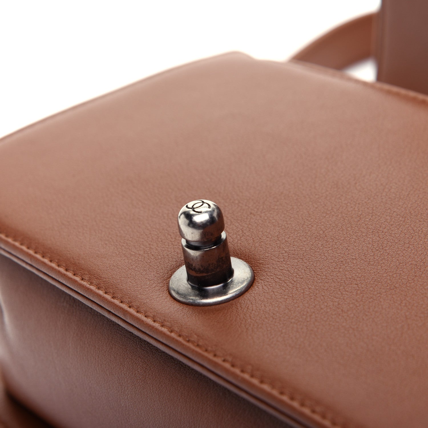 Chanel Calfskin Embossed Small Cordoba Boy Flap Brown 11 of 15