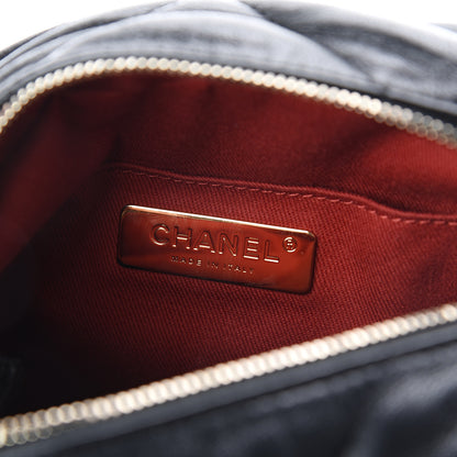 Chanel Lambskin Quilted Small Bowling Bag Black 4 of 9