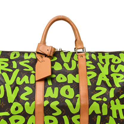 Louis Vuitton Monogram Graffiti Keepall 50 Green 7 of 15