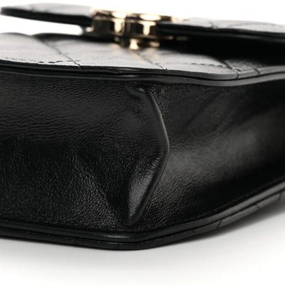 Chanel Calfskin Quilted Clutch with Chain Black 11 of 13