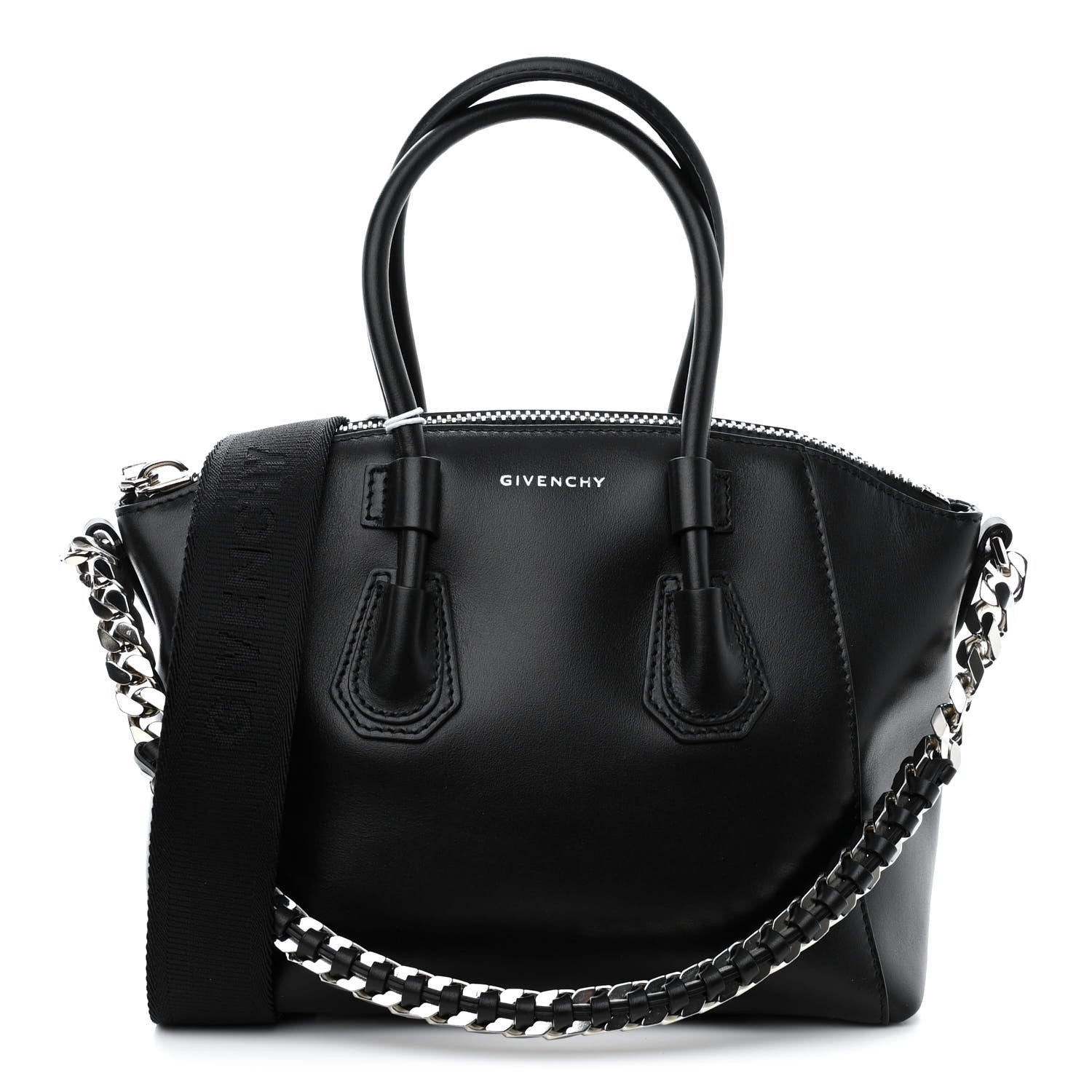 Givenchy Shiny Lord Calfskin Mini Sport Antigona With Chain Black 1 of 9