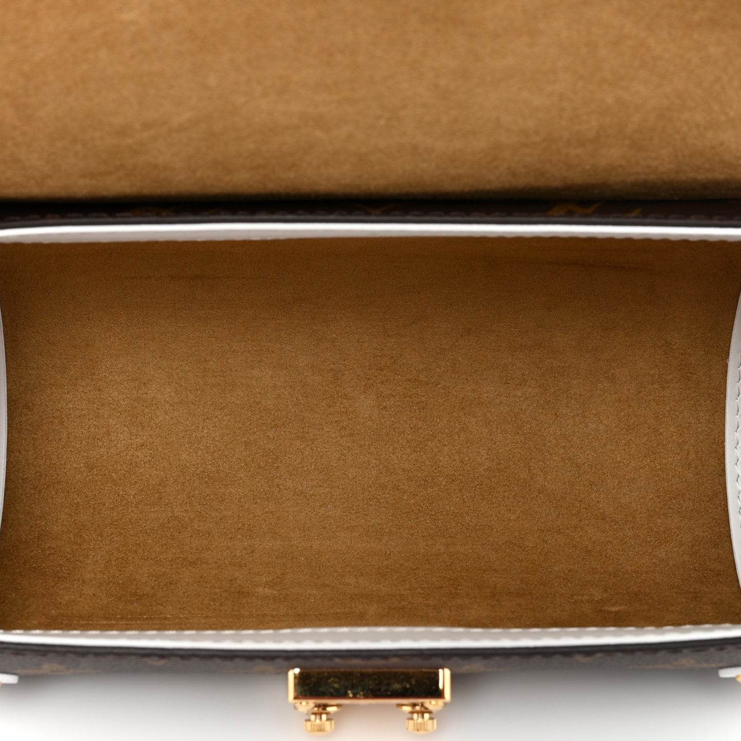 Monogram LV Match Papillon Trunk White