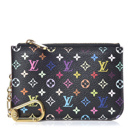 Louis Vuitton Monogram Multicolor Key Pouch Black Grenade 1 of 8
