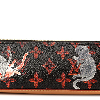 Louis Vuitton Catogram Elizabeth Pouch Orange Marron 8 of 8