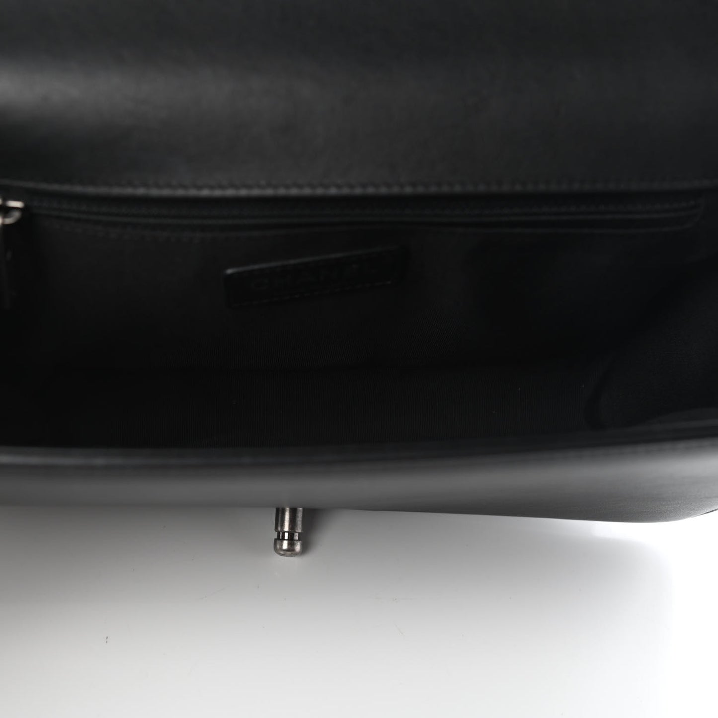 Calfskin Quilted New Medium Boy Flap Black
