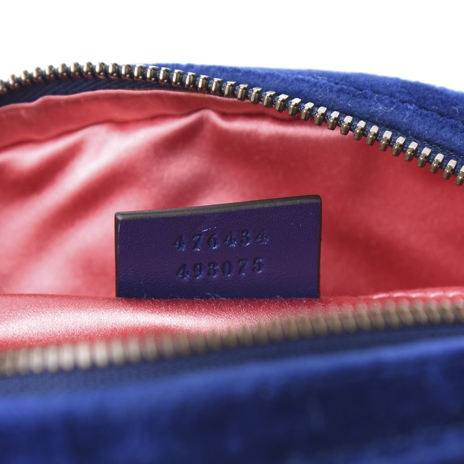 Gucci Velvet Matelasse GG Marmont Belt Bag 75 30 Cobalt Blue 6 of 9