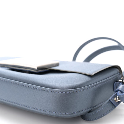 Fendi Silk Satin Phone Baguette Mirto 10 of 11
