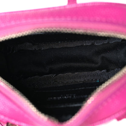 Saint Laurent Grain De Poudre Matelasse Monogram Baby Lou Camera Bag Electric Fuxia 5 of 10