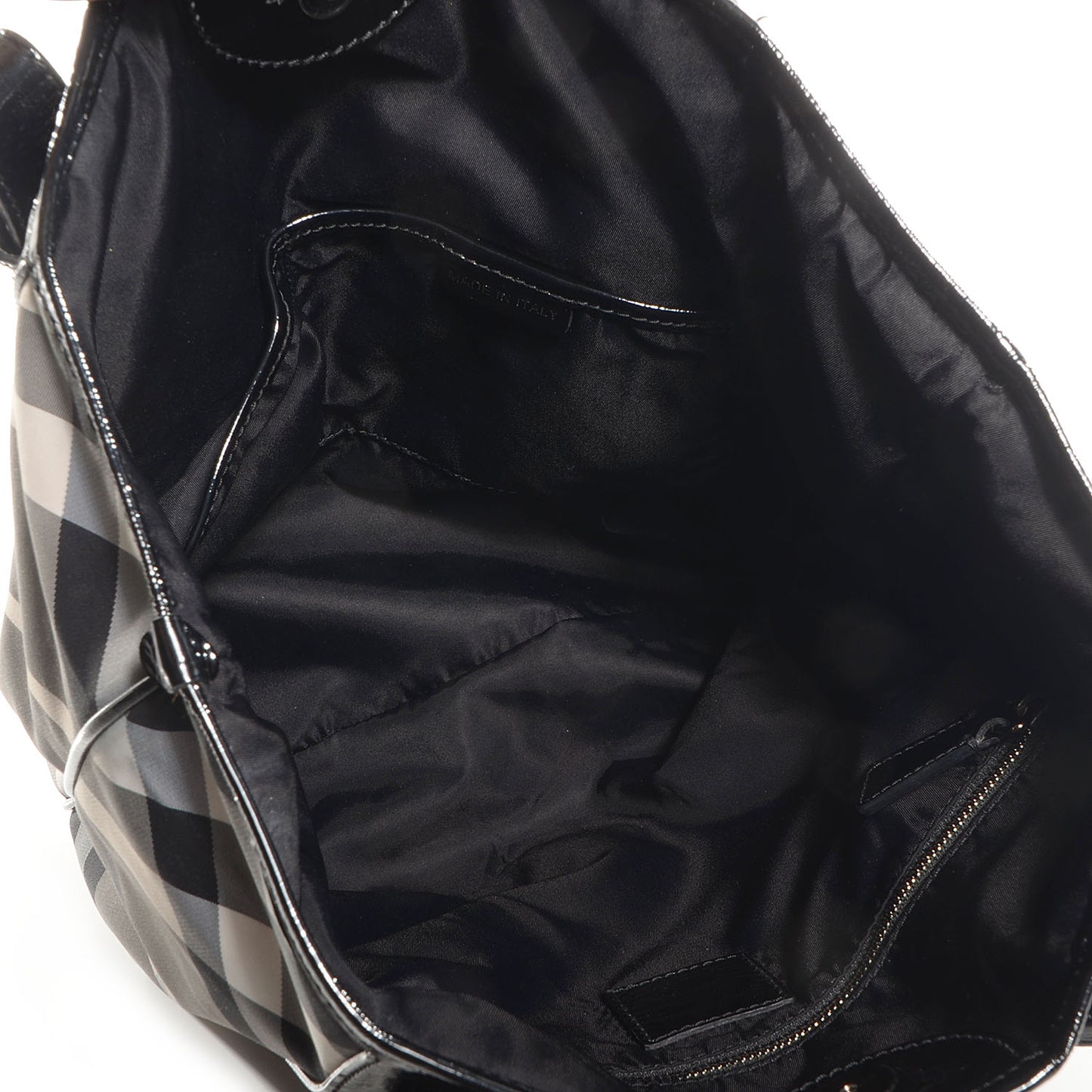 Nylon Beat Check Medium Victoria Tote Black