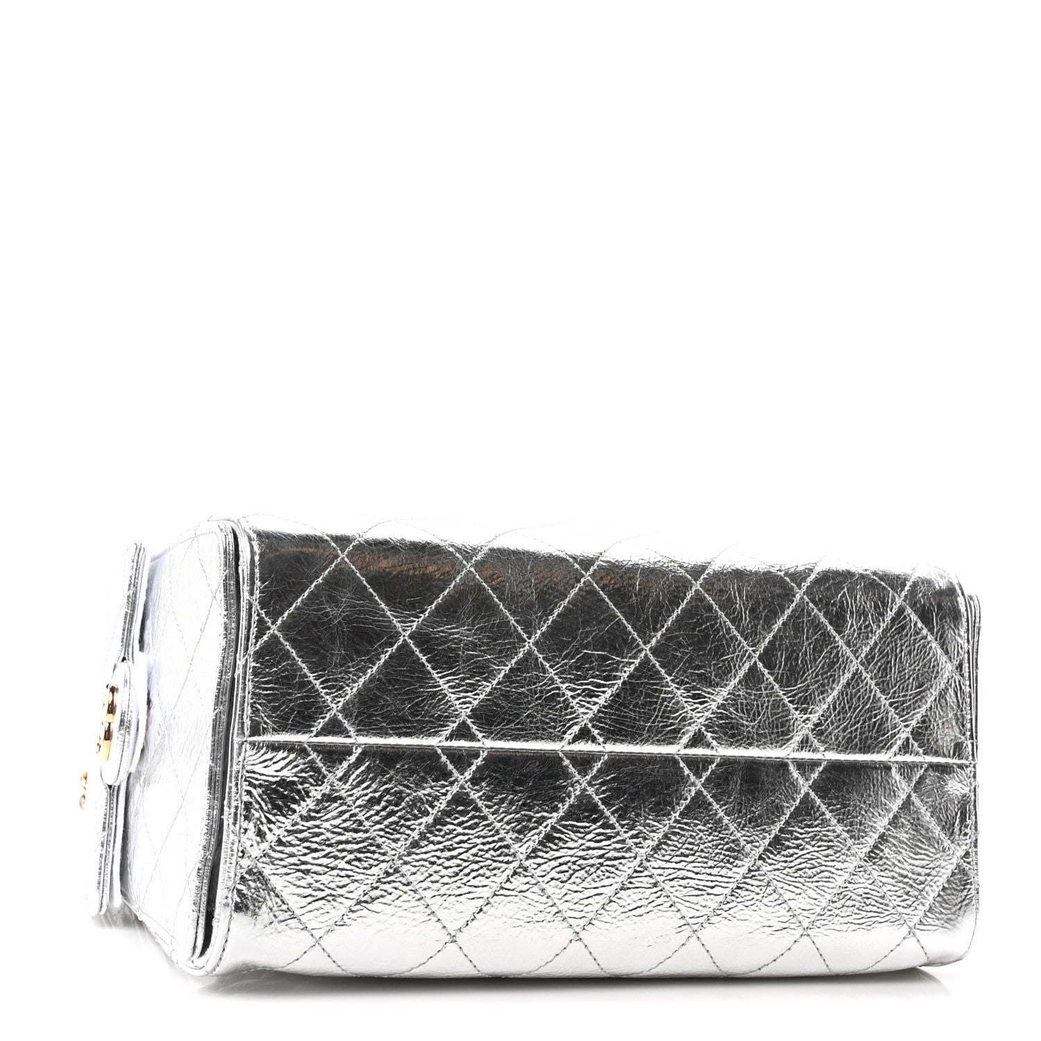 Chanel Metallic Aged Calfskin Quilted Small Chanel 25 Handbag Silver 4 of 12