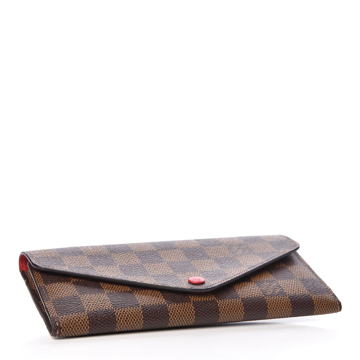 Damier Ebene Josephine Wallet Red
