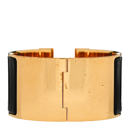 Hermes Enamel Extra Wide Clic Clac H Bracelet Black 3 of 5