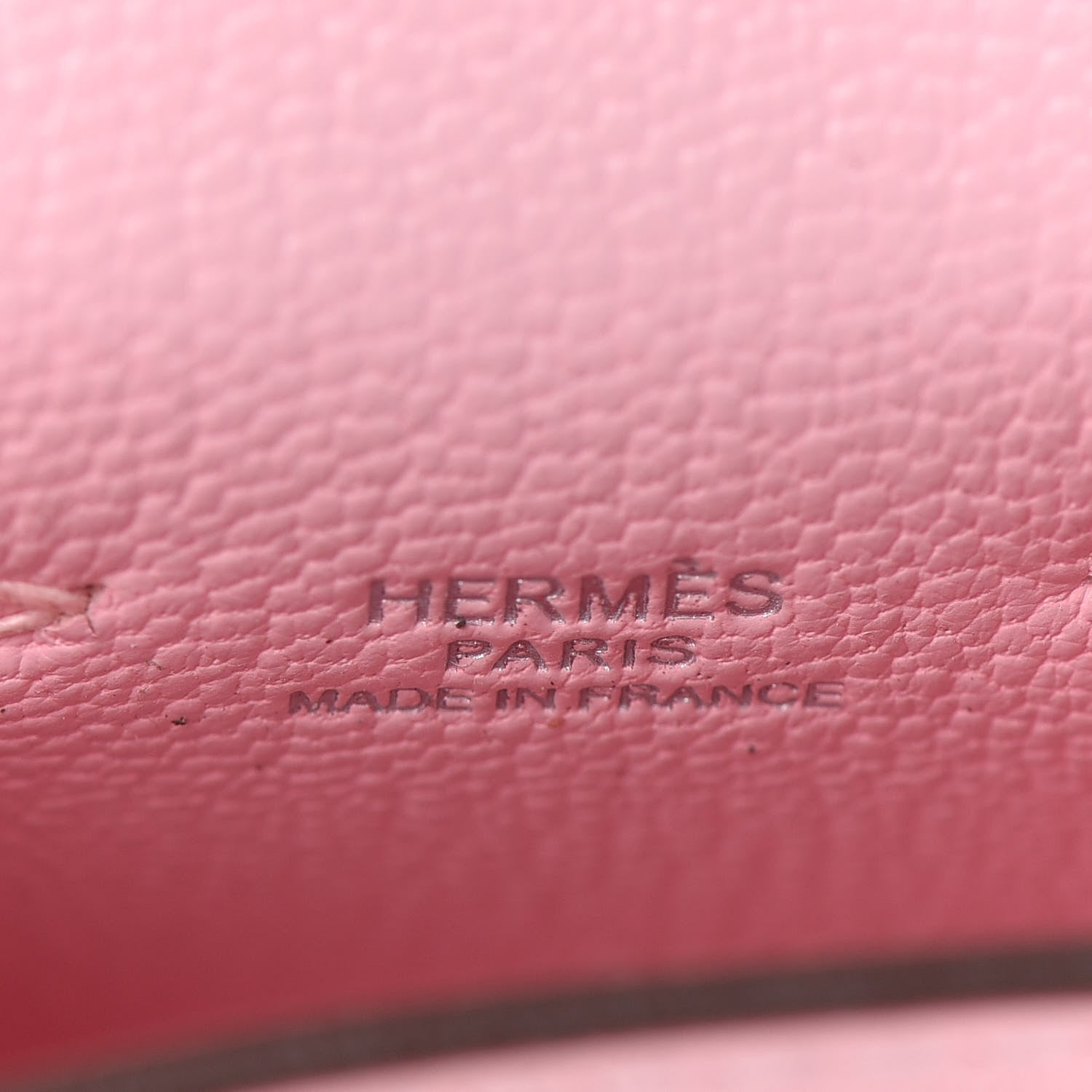 Hermes Tadelakt Mini Kelly Twilly Bag Charm Rose Sakura 3 of 3