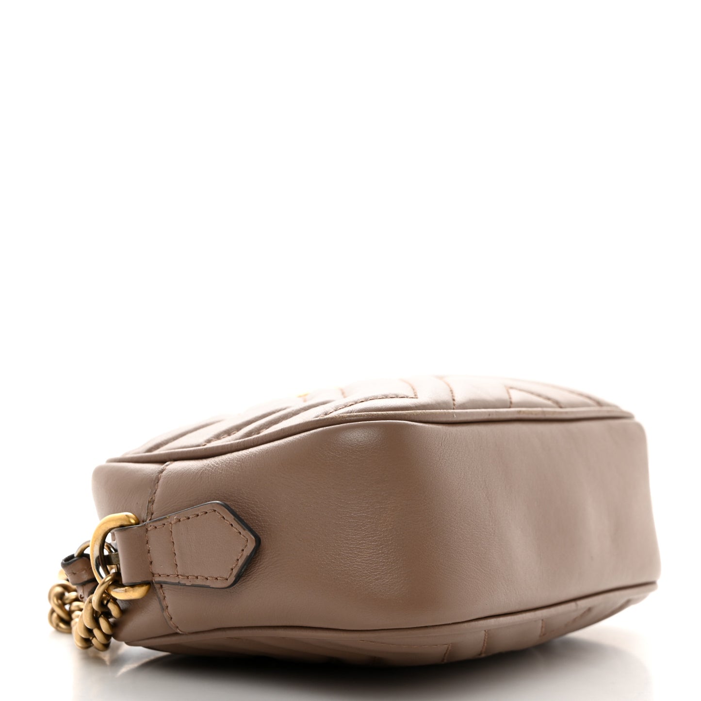 Calfskin Matelasse Mini GG Marmont Chain Shoulder Bag Porcelain Rose