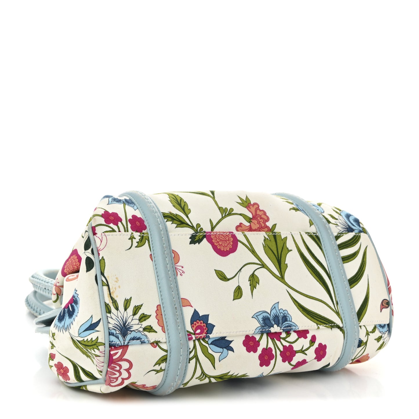 Canvas Floral Frame Satchel